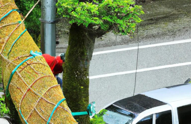 大木の伐採をロープワークで安全に！えびの市で特殊伐採を行うHUSTLER