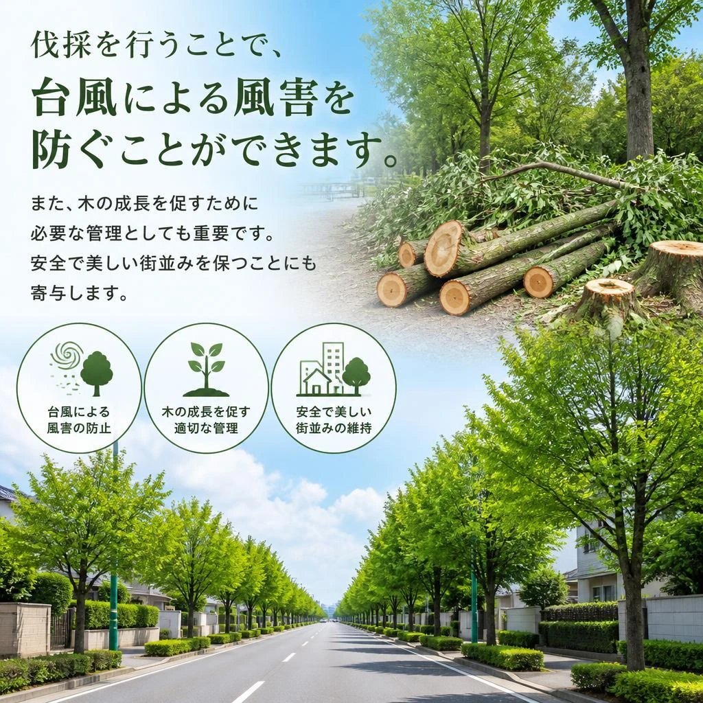 木を伐採するメリット