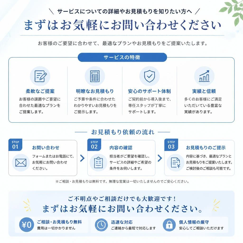 お見積もり・お問い合わせ